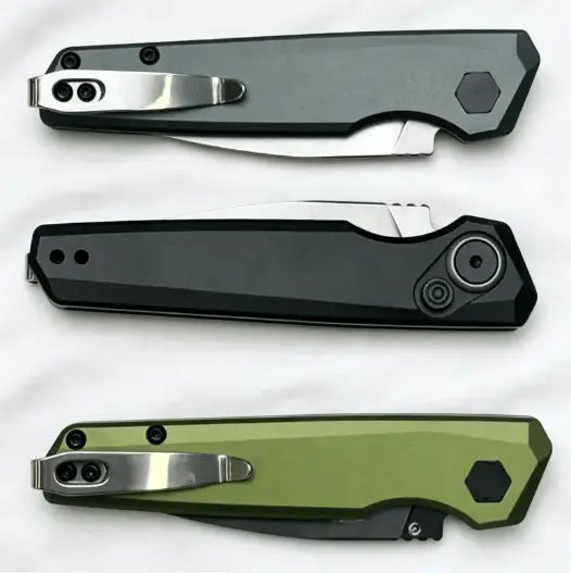 The 940 RuggedAluminum Alloy FoldingPortable Knife features asturdy aluminum alloyhandle and a durablestainless steel blade,making it the ideal gearfor hiking, Outdoor,camping, and everydaycarry.