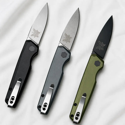 7551 Minimalist-Style Folding Knife with Aluminum Handle —Lightweight Everyday Carry (EDC) Gear, Ideal for Camping and Outdoor Activities