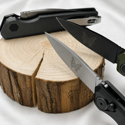 7551 Minimalist-Style Folding Knife with Aluminum Handle —Lightweight Everyday Carry (EDC) Gear, Ideal for Camping and Outdoor Activities