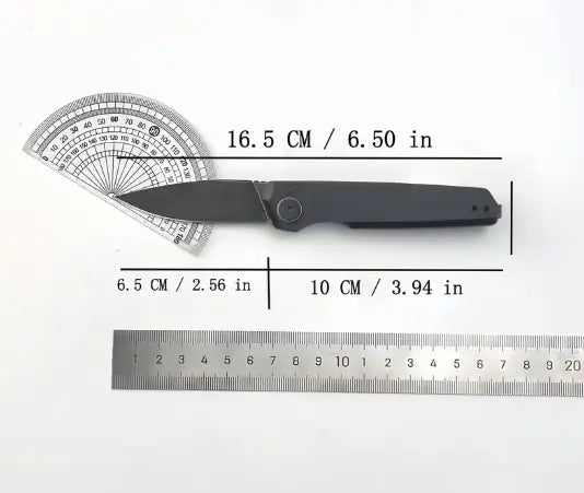 7551 Minimalist-Style Folding Knife with Aluminum Handle —Lightweight Everyday Carry (EDC) Gear, Ideal for Camping and Outdoor Activities